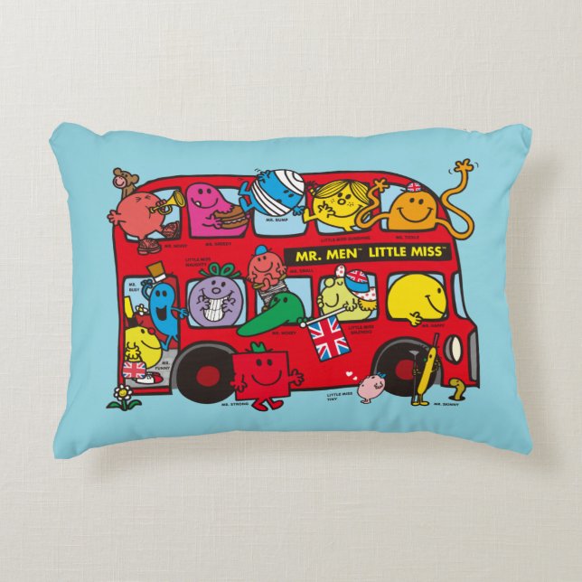 Coussins Décoratifs M. Men & Little Miss Bus (Devant)