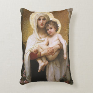 Coussins Décoratifs Madone des Roses de Bouguereau