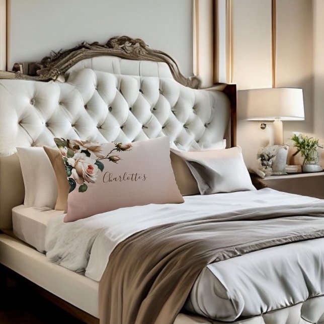 Coussins Décoratifs Magnifique Rose beige Shower de Mariée (bridal shower pillow)