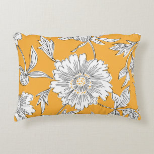 Coussins Décoratifs Main drawn abstract garden flowers. Tour