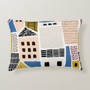 Coussins Décoratifs Maisons Tirées main sans couture Abstrait