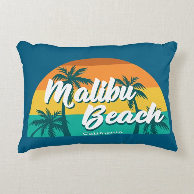 Coussins Décoratifs Malibu Beach Californie (Devant)