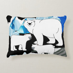 Coussins Décoratifs Maman de l'ours polaire