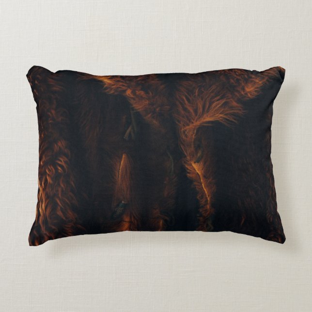 Coussins Décoratifs manteau de fourrure Brown (Devant)