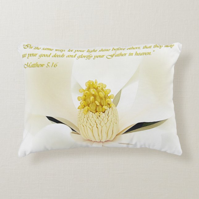 Coussins Décoratifs Mathew 5:16 Inspirational (Devant)
