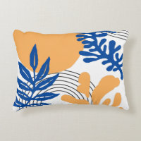 Matisse Bleu Jaune Abstrait Formes botaniques
