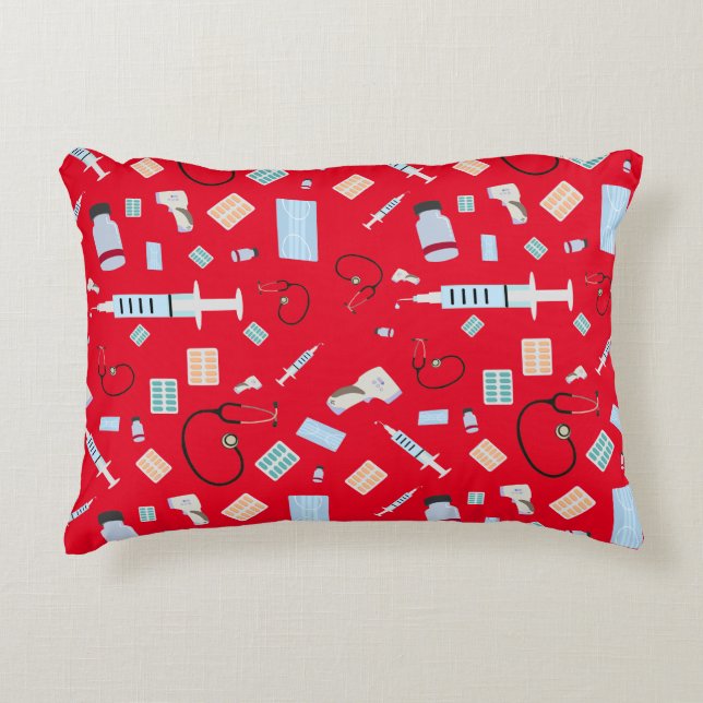 Coussins Décoratifs Médecin de santé Motif Fournitures Médicales (Devant)