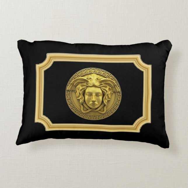 Coussins Décoratifs Medusa Golden Roman Designer (Dos)