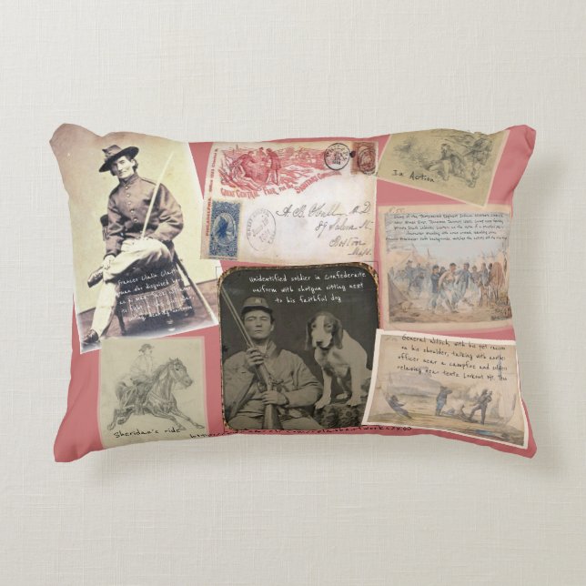 Coussins Décoratifs "Mémorabilie de guerre civile" (Devant)
