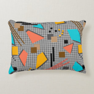 Coussins Décoratifs Memphis géométrique de l'école sans joint forme le