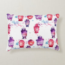 Merveilleuse Avec Lanterns Style Aquarelle