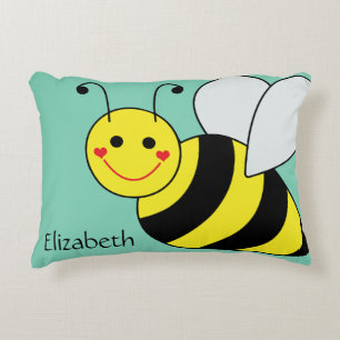 Coussins Décoratifs Mignon gaffez l'abeille personnalisée