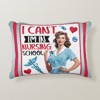 Coussins Décoratifs Mignonne Nostalgale Infirmière Pinup À L'École De 