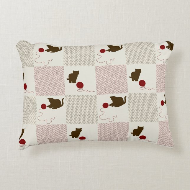 Coussins Décoratifs Milieux de chatons (Devant)