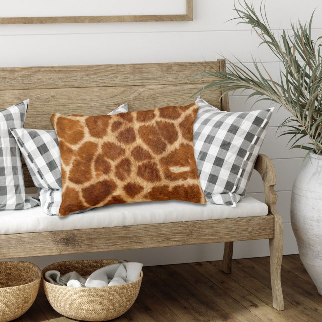 Coussins Décoratifs mode rustique africaine safari animal girafe impri (Créateur téléchargé)