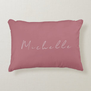 Coussins Décoratifs Moderne minimaliste tendance Rose manuscrit Or