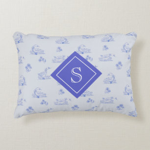 Coussins Décoratifs Monogramme Motif de l'orignal de campagne mignonne