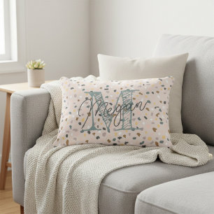 Coussins Décoratifs Monogramme Terrazzo Motif Soft Neutral