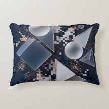 Mosaïque de Noël abstraite futuriste 3D