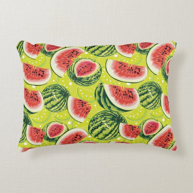 Coussins Décoratifs Motif 2 de pastèque (Devant)