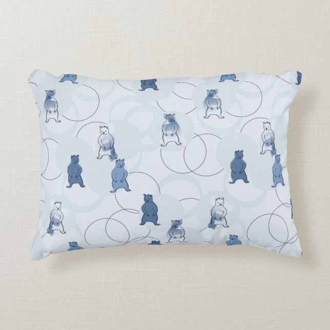 Coussins Décoratifs motif avec un grizzli (Devant)