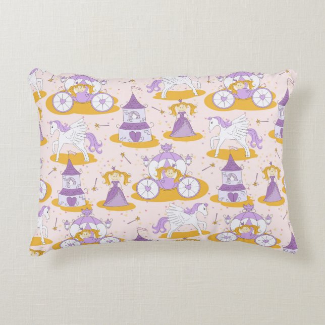 Coussins Décoratifs motif avec une princesse (Devant)