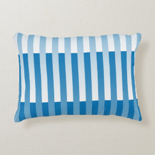 Coussins Décoratifs Motif Bleu Blanc rayé