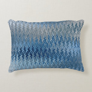 Coussins Décoratifs Motif bleu vague