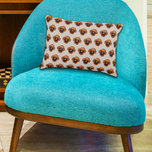 Coussins Décoratifs Motif Brown sans fil Pansy sur