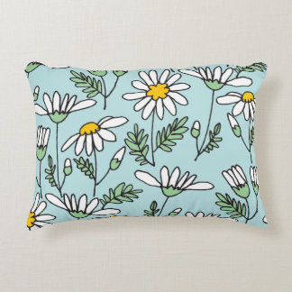 Coussins Décoratifs Motif Chamomile tiré à la main