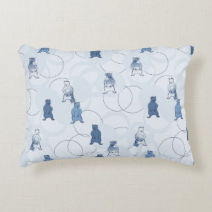 Coussins Décoratifs motif comportant un ours gris