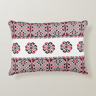 Coussins Décoratifs Motif croix rouge et noir original