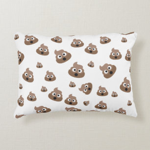 Coussins Décoratifs Motif de Cute Poop Emoji