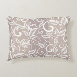 Coussins Décoratifs Motif de damas sans couture. Ornement vintage. mot