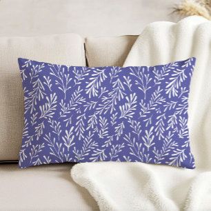 Coussins Décoratifs Motif de feuillage fantaisiste bleu pervenche