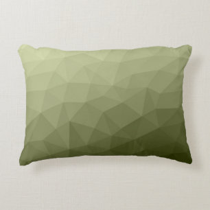 Coussins Décoratifs Motif de maillage géométrique dégradé vert clair d