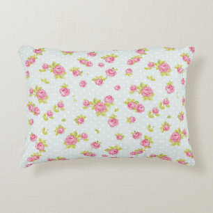 Coussins Décoratifs Motif de papier peint d'élégance des roses roses