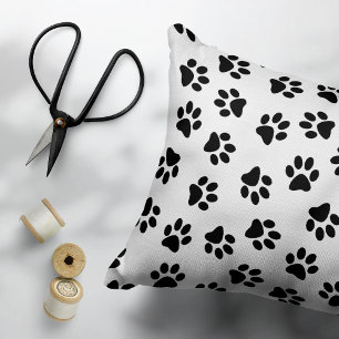 Coussins Décoratifs Motif De Pâtes, Paniers De Chien, Paniers Noirs