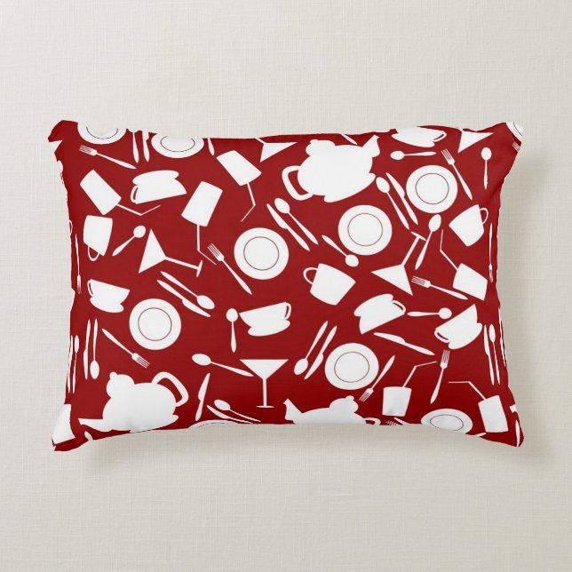 Coussins Décoratifs Motif d'éléments de cuisine (Devant)