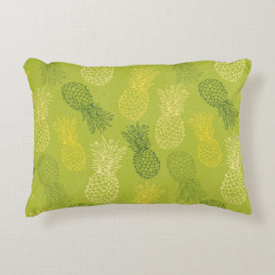 Coussins Décoratifs Motif d'ensemble d'ananas sur le vert