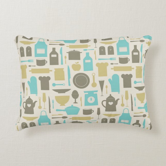 Coussins Décoratifs Motif des outils de cuisine (Devant)