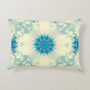 Coussins Décoratifs Motif d'hiver Frosty Blue Snowflake