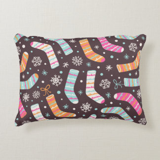 Coussins Décoratifs Motif d'illustration sans couture avec chaussettes