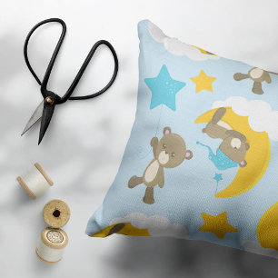 Coussins Décoratifs Motif D'Ours, Mignonnes Ours, Nounours, Étoiles