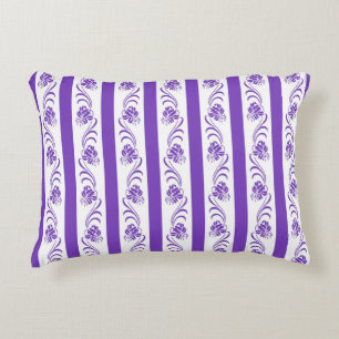 Coussins Décoratifs Motif floral de rayures