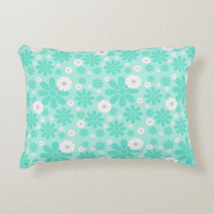 Coussins Décoratifs Motif Floral Pastel MINT