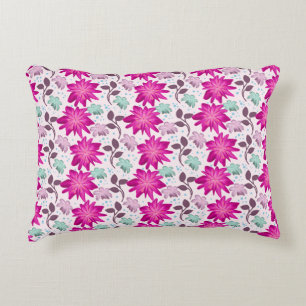 Coussins Décoratifs Motif floral rose vibrant Fleurs modernes audaci