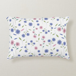Coussins Décoratifs Motif floral sans couture rose et bleu