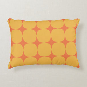 Coussins Décoratifs Motif orange jaune moderne simple du milieu du si