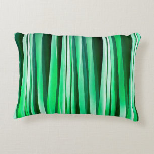 Coussins Décoratifs Motif rayé océan aigue-marine